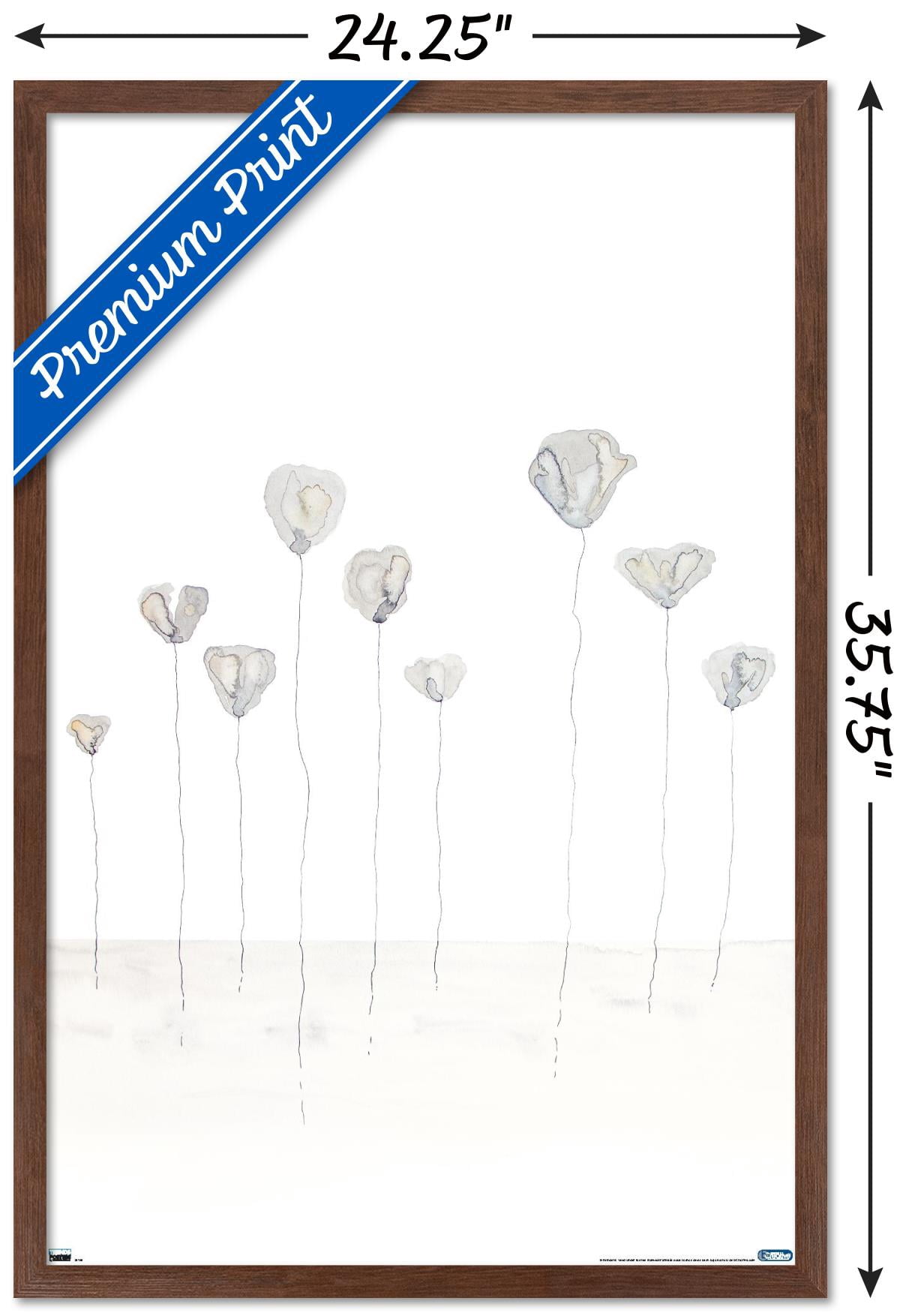 Reinders - Flowers Wall Poster, 22.375" x 34", Framed