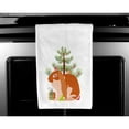 thumbnail image 3 of Carolines Treasures BB9329WTKT English Lop Rabbit Christmas White Kitchen Towel Set of 2 Dish Towels Teal 19 X 25", 3 of 3