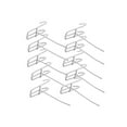 thumbnail image 2 of Trayknick 10Pcs Hooks Wear-resistant Removable Metal Stable Mesh Panel Hangers for Home White 5 cm, 2 of 13