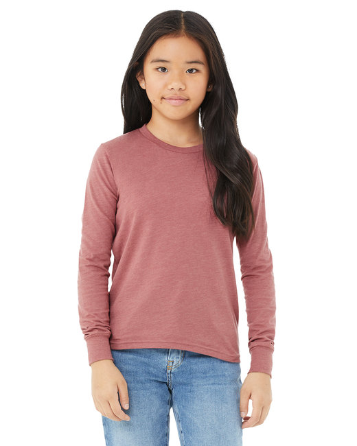 Bella canvas heather mauve long sleeve Clearance