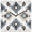 blue, variant on Sage Green Aztec Wooden Wall Clock Silent Non Ticking, Southwest Boho Ethnic Chic Motifs Square Wall Clocks Battery Operated, Decor Clock for Home Office, Living Room, Kitchen, 12 Inch
