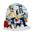 thumbnail image 4 of Personalized Masked Travelling Family of 4 Christmas Ornament 2024 - Save Travels Vacation Keepsake, 4 of 10