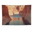 thumbnail image 5 of COMIO  Lake Tapestry, Lake Canyon Arizona America Wall Hanging Large Tapestry Psychedelic Tapestry Decorations Bedroom Living Room Dorm(Blue Lake Red Canyon), 5 of 7