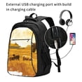 thumbnail image 2 of Daiia Western Cowboy Ranch Pattern USB Charging Backpack for Men and Women, Anti-Theft Backpack,Travel Backpack,School Backpack,College Backpack,Laptop Backpack, 2 of 7