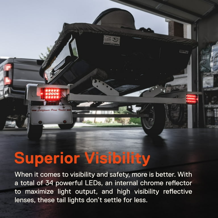 LED Trailer Tail Light Kit [34 High-Vis LEDs] [IP67