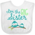 thumbnail image 3 of Inktastic I'm the Big Sister Girls Baby Bib, 3 of 4