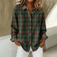 thumbnail image 4 of Cutuoiiu Women's Long Sleeve Button Shirts Casual Striped Business Work Shirts Gifts, 4 of 7