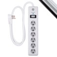 thumbnail image 2 of Protector contra sobretensiones GE de 6 salidas y 800 julios con cable de 4 pies y 3 salidas, 2 of 7
