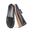 Black, variant on Women's Slip-On Loafers with Braided Strap Comfortable Wide Width Flats Nurse Shoes Breathable Casual Flats for Office Business and Nursing