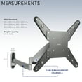thumbnail image 4 of TV Height Adjustable Gas Spring Wall Mount for 26" to 55" LCD LED Plasma Screen, 4 of 8