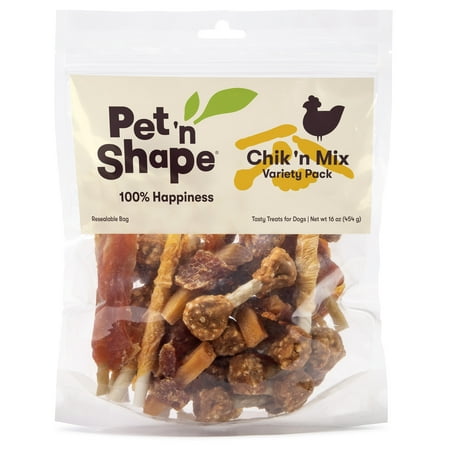 UPC: 0032657109164 | Pet n Shape – Chik n Mix Variety Pack – Puppy Treat Mix Dog Rewards and Snacks – 16 oz — Healthy Dog Treats