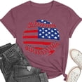thumbnail image 5 of Women 4th of July Independence Day Shirts Funny Patriontic Graphic Short Sleeve Tee Tops, 5 of 6