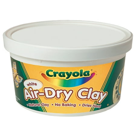 Fun Express - Crayola AiR-Dry Clay 2.5 Lb Bucket White - Basic Supplies - Art Supplies - Sculpture - 1