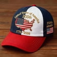 thumbnail image 2 of NIEWTR Eagles Hat 250 Anniversary USA Cap Adjustable Baseball Hat Embroidered American Flag Bald Eagle Patriotic 1776-2026 Men Women(A-Red,One Size), 2 of 4