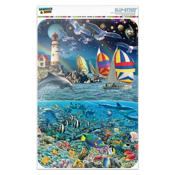 Ocean Shore Lighthouse Beach Slice of Life Home Business Office Sign