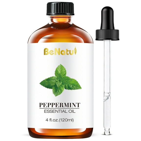 Peppermint Home Fragrance Oil for Diffusers & Candle Making, Fresh Mint Scent, 4 fl oz (120ml)