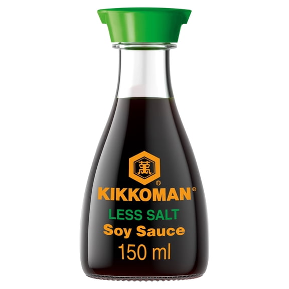 Kikkoman Soy Sauce Less Salt 150Ml, Imported from Britain