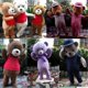 thumbnail image 2 of Disfraz de mascota de oso de peluche, disfraz de anime para cosplay, adultos, Navidad, Halloween, fiesta de cumpleaños, atuendos de actuación, prendas de carnaval, 2 of 5