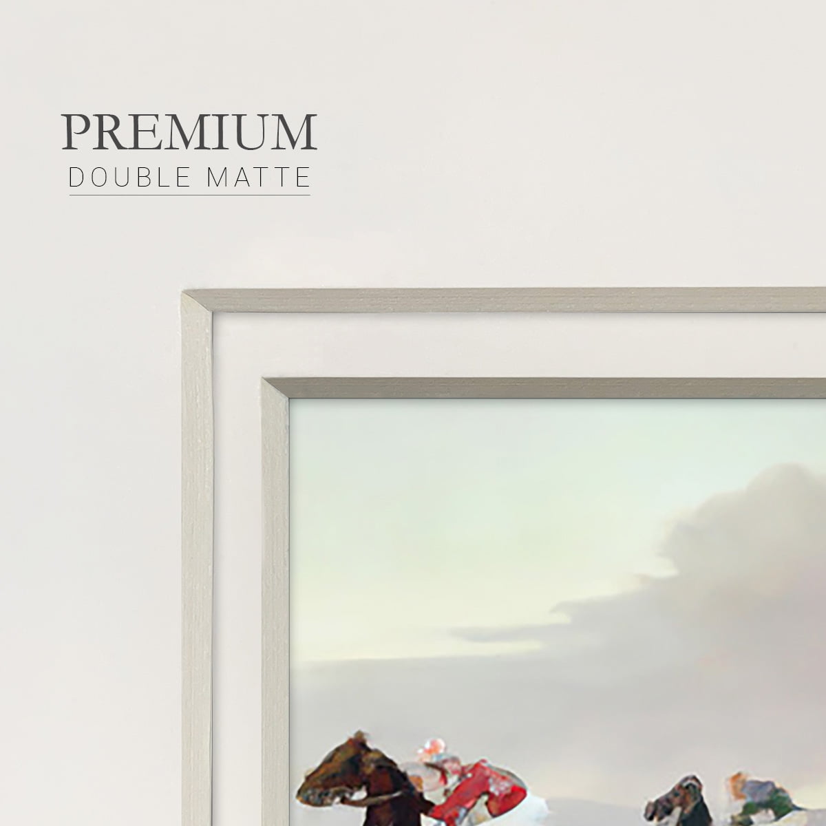 Gray Day at the RacesPremium Framed Print