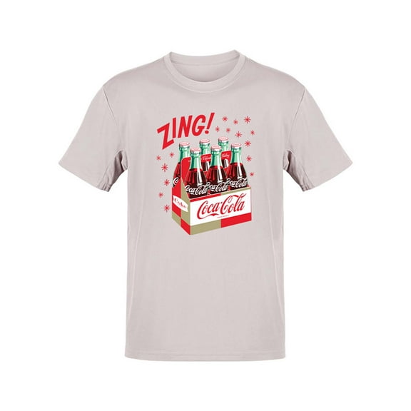 Officially Licensed Coca-Cola I Love Coke Retro Logo Graphic Men's T-shirt