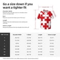 thumbnail image 5 of Kdxio Men's Hawaiian Shirt for Men Short Sleeve Shirt Red Cross 1 Summer Casual Holiday Beach Button Down T-Shirts, 5 of 5