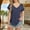 Dark blue, variant on TODOZO T Shirts for Women Loose Fit Casual Lightweight Soft Basic Tees Women's Solid V Neck Tops with Chest Pocket Short Sleeve T Shirts Loose Casual Basic Tees Summer Clothes Outfits