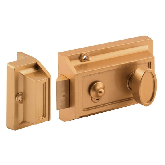 Prime-Line Diecast Brass, Night Latch and Locking Cylinder
