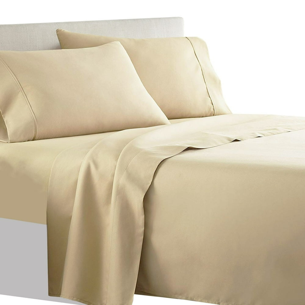 Luxury Split Queen Bed Sheet Set - Solid 340 Thread Count - Walmart.com