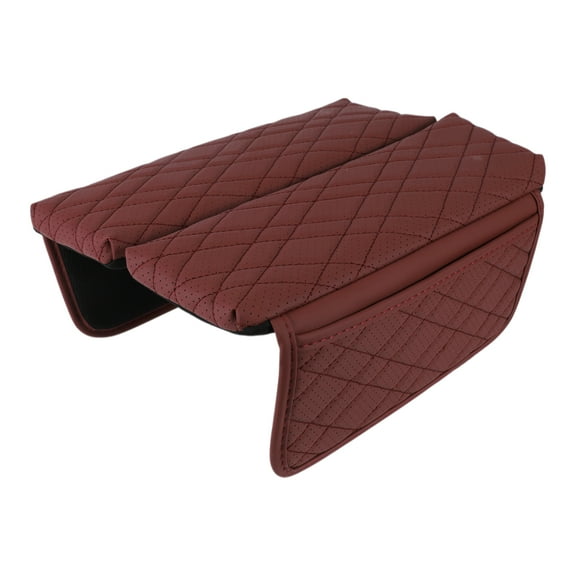 Car Center Console Cover with Storage Bag for BMW 7 Series 2016-2022 Red 1 Pair