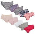 thumbnail image 5 of Curve Muse Women's Cotton Bikini Hipster Briefs BoyShorts Underwear-Multipack-PACKA-L/7, 5 of 7