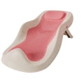 thumbnail image 4 of Soporte de baño para bebé, antideslizante, ergonómico, plegable, color rosa, 4 of 12