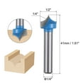 thumbnail image 2 of Uxcell Fresa de Corte Redondeada de Punta 1/4" Radio 1/2" Diámetro Bits de Router CNC, 2 of 7