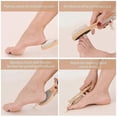 thumbnail image 4 of 2 piezas 4 en 1 Herramienta de pedicura Cepillo exfoliante para pies Lima para pies Removedor de callos con escofina para pies, piedra pómez, cepillo limpiador de uñas y papel de lija para uso en seco, 4 of 5