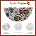 thumbnail image 3 of Sikiie Bright Insects Nativity Christmas Tree Skirt, Jesus Christian Winter Holiday Tree Mat Decoration(30-48IN), 3 of 6