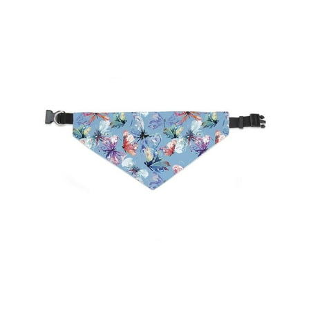 Watercolor Pastel Butterflies Bandana -Image by Shutterstock, Medium