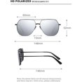 thumbnail image 3 of Man Polarized Metal Sunglasses Driver Driving Outdoor Sports Sunglasses (Color : B, Size : Medium), 3 of 4