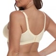 thumbnail image 4 of Women's Wireless Plus Size Lace Bra Full Coverage Unlined Cotton Bra, 4 of 8