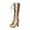 E-99 Gold, variant on E-99 Red Womens Lace Up Cowboy Waterproof Boots Thick Heel Winter Fall Comfortable High Shaft Boots