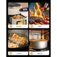 thumbnail image 4 of Babacom Meat Thermometer Digital with Dual Probes Fast Instant Read Food Thermometer Big Backlight Screen & Calibration Kitchen Cooking Oven Thermometer for Oil Candy Jam Water Air Fryer BBQ, 4 of 5