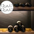thumbnail image 3 of 1Pc Iron Wine Display Shelf Under Cabinet Wine Rack Wave Design Bottle Holder, 3 of 5
