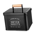thumbnail image 3 of Tnarru Laundry Dryer Sheet Container Dustproof with Lid for Dorm Wash Room Bathroom Black, 3 of 8