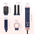 thumbnail image 3 of PARWIN PRO BEAUTY 5 in 1 Dual Voltage Hot Air Styler, Air Straightener & 28mm Auto Wrap Curlers Set, Less Heat Damage Styling, Prussian Blue, 3 of 10
