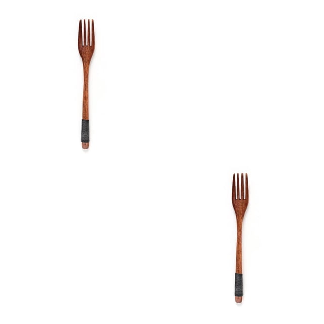 Billuyoard Palillos de Juego de vajilla de regalo de inauguración de la casa Accesorios para el hogar Utensilio de cocina Herramienta Tenedor de Tenedor de línea negra 2Conjunto