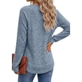 thumbnail image 5 of Fantaslook Long Sleeve Shirts for Women Lightweight Fall Sweaters Dressy Casual Tunic Tops, 5 of 9