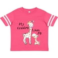 thumbnail image 3 of Inktastic My Grandma Loves Me Giraffe Boys or Girls Toddler T-Shirt, 3 of 5