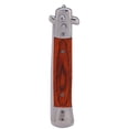 thumbnail image 1 of ATTOE Switchblade Spring Folding Knife Push Button Pocket Comb Oil Hair Styling Rosewood-0813, 1 of 5