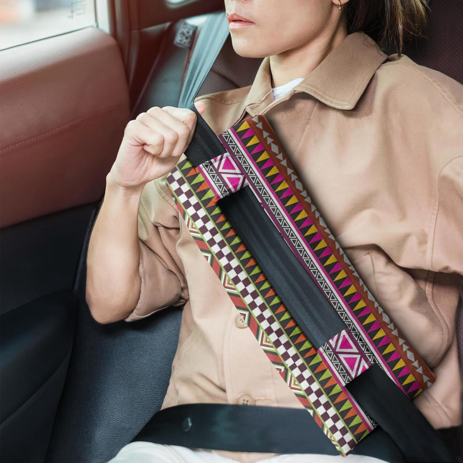 Recovery Seat Belt Cushion Multi-Surgery Support Pillow for Heart & Abdominal Procedures (Symmetrical Design)