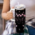 thumbnail image 5 of Personalized Breast Cancer Tumbler - Cancer Gifts For Women - Chemo Care Gift - Breast Cancer Survivor Gift For Awareness Month October - Custom Tumbler 40oz Stainless Steel Coffee Cup, 5 of 6