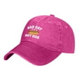 thumbnail image 3 of Bibifish Womens Vintage Distressed Washed Baseball Cap Hot Dog Print Graphic Detail Funny Casual Daily Outdoor Playful Sunshade Baseball Cap, 3 of 3