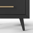 thumbnail image 7 of Child Craft Cranbrook 2-Drawer Nightstand, Mid-Century Modern Style, Pine Wood Construction, Ebony, 7 of 7